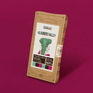 Tablette de chocolat 80% cacao - dans son emballage kraft