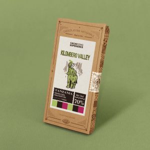 Tablette de chocolat noir 70% cacao - origine Tanzanie - emballage Kraft