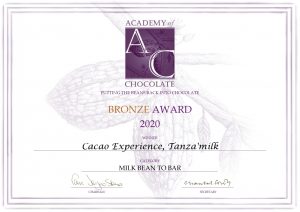 Récompense Bronze Tanzamilk 2020