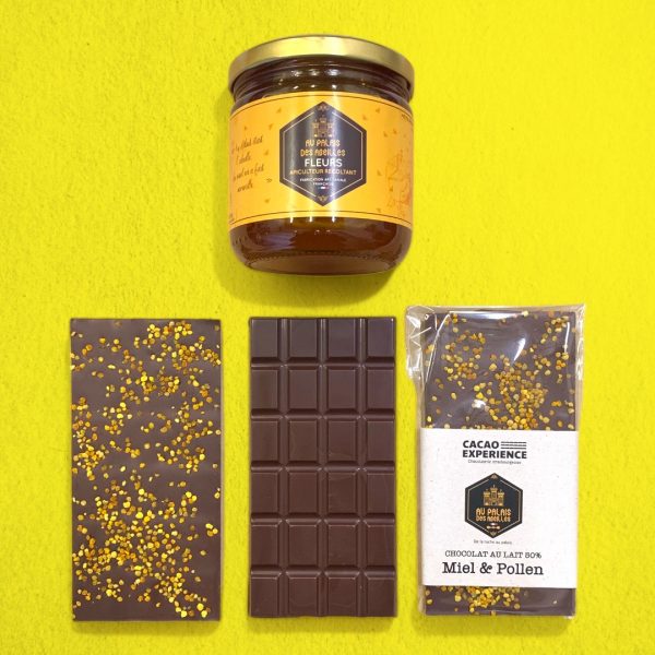 chocolat lait miel & pollen - 50% cacao