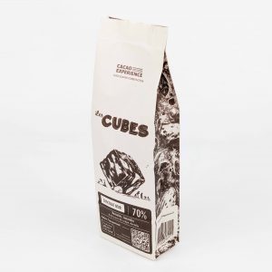 cubes, chocolat gourmand noir 70%